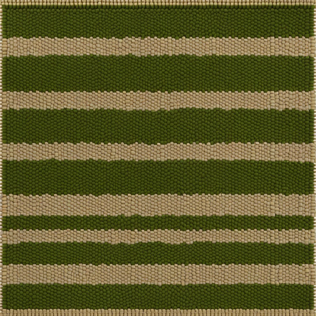 moss stitch rug