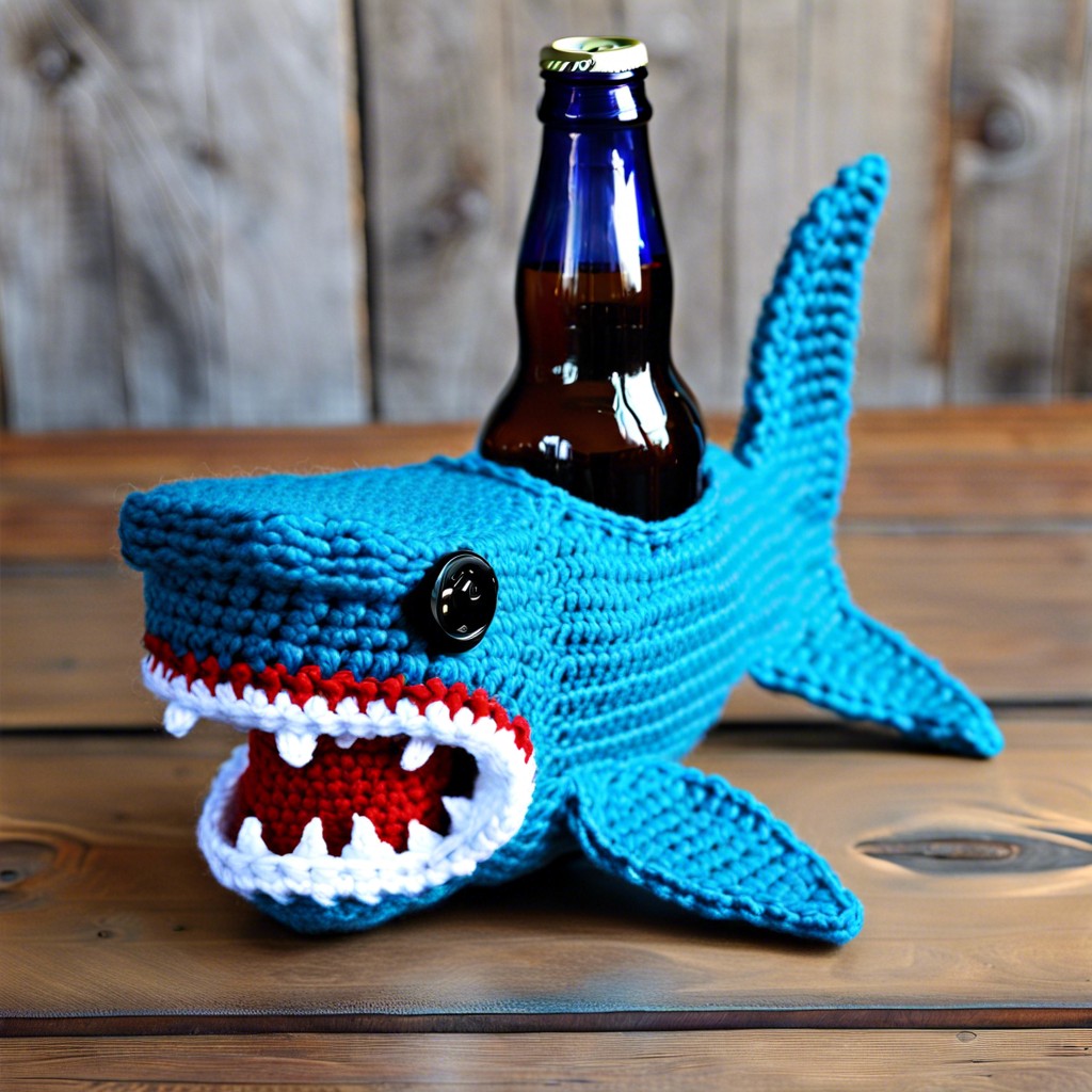shark bottle cozy