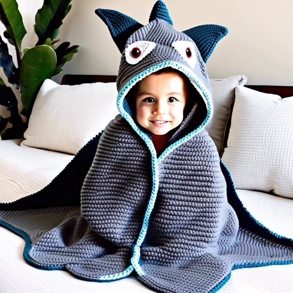 shark hooded blanket