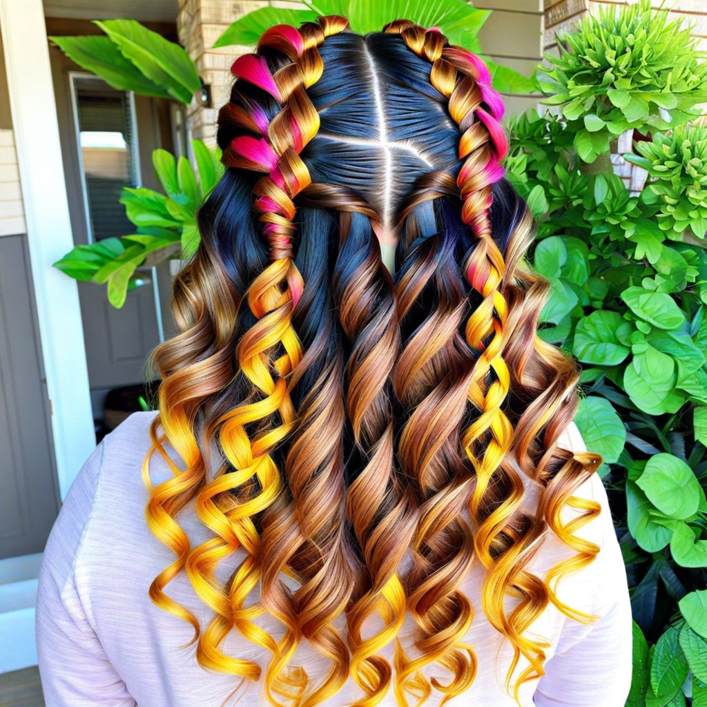 spiral curl braids