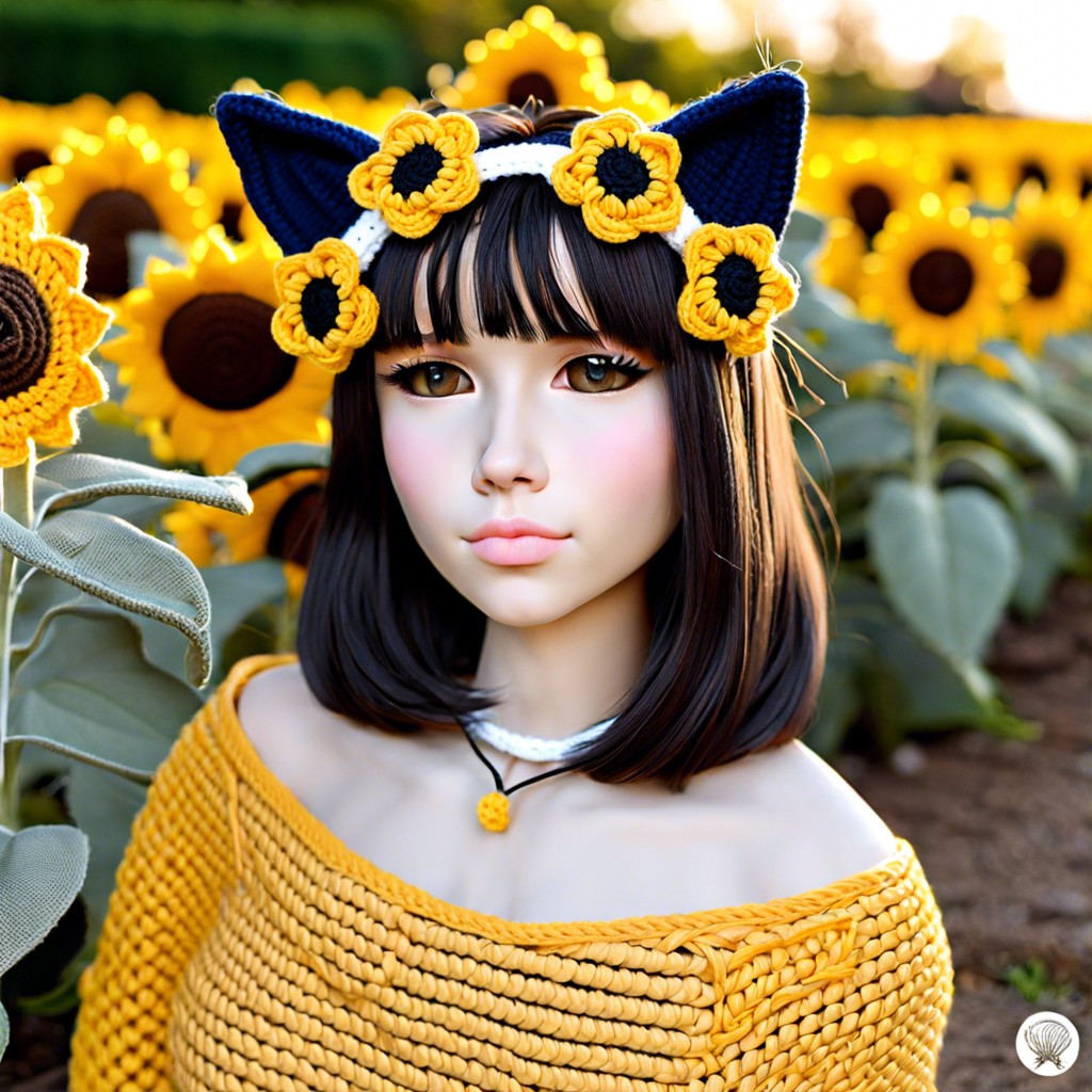 sunflower crown ears