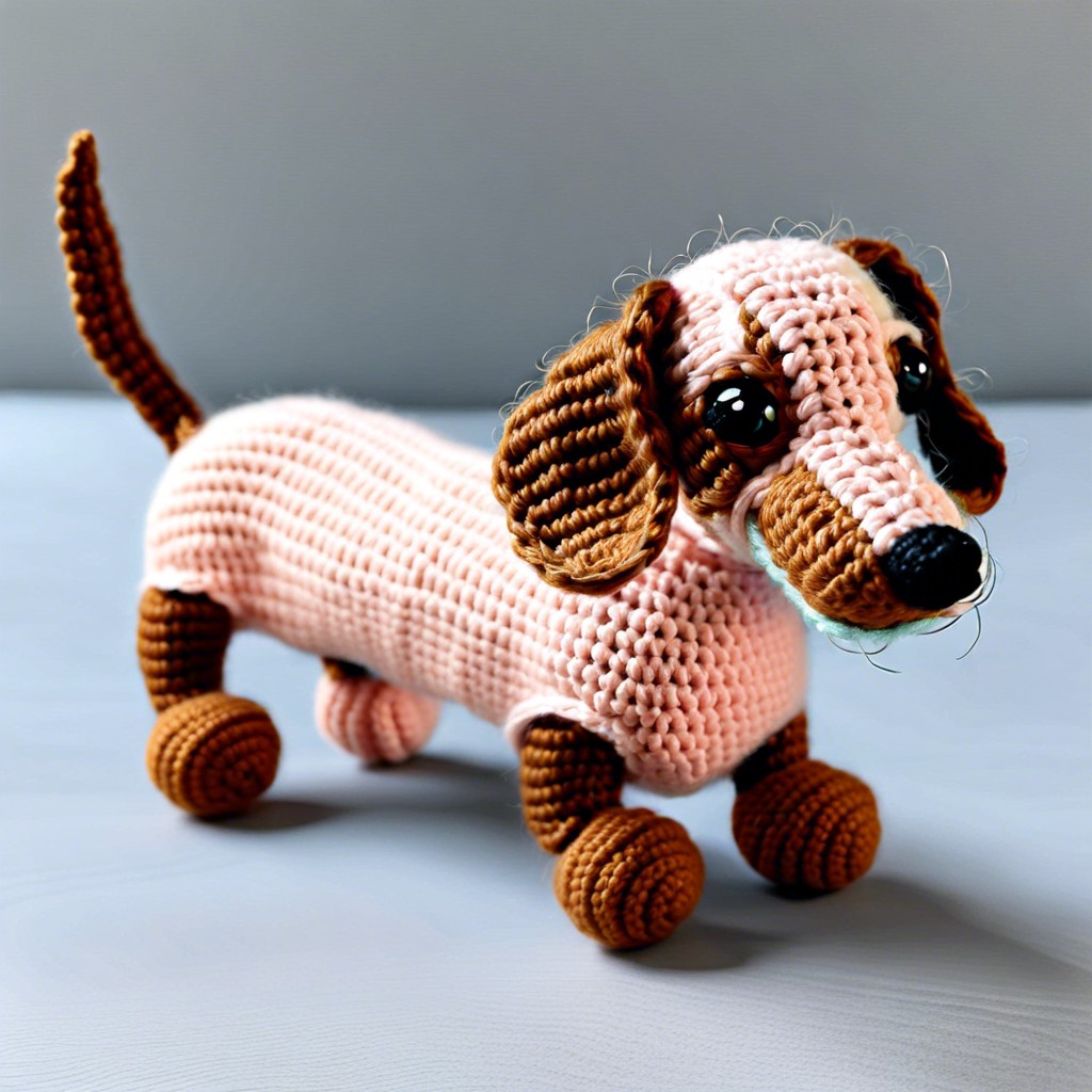 toki realistic crochet dachshund pattern