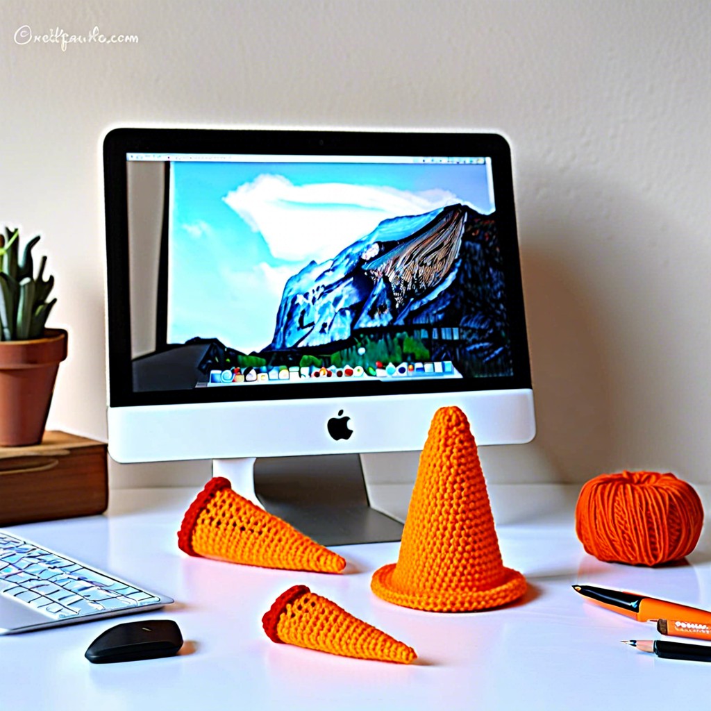 traffic cone desk accessory