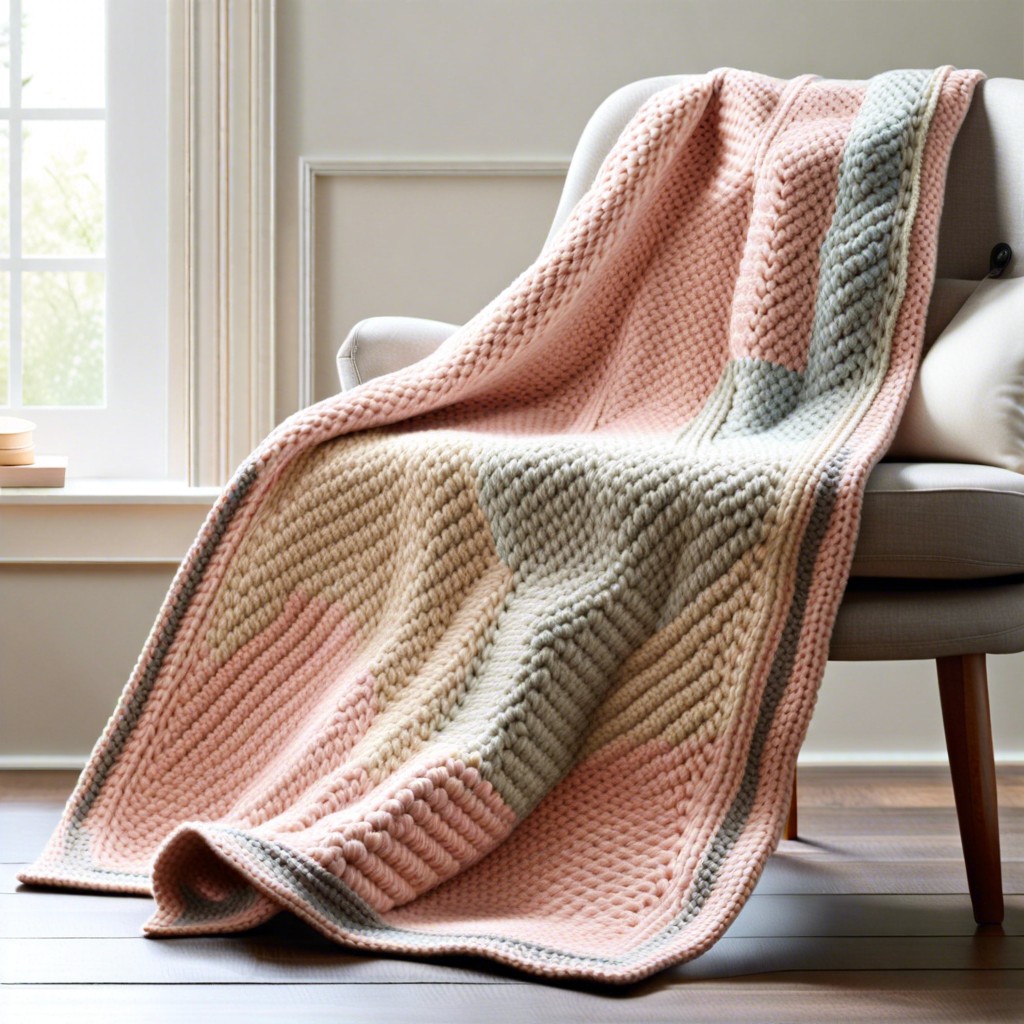 trellis stitch blanket