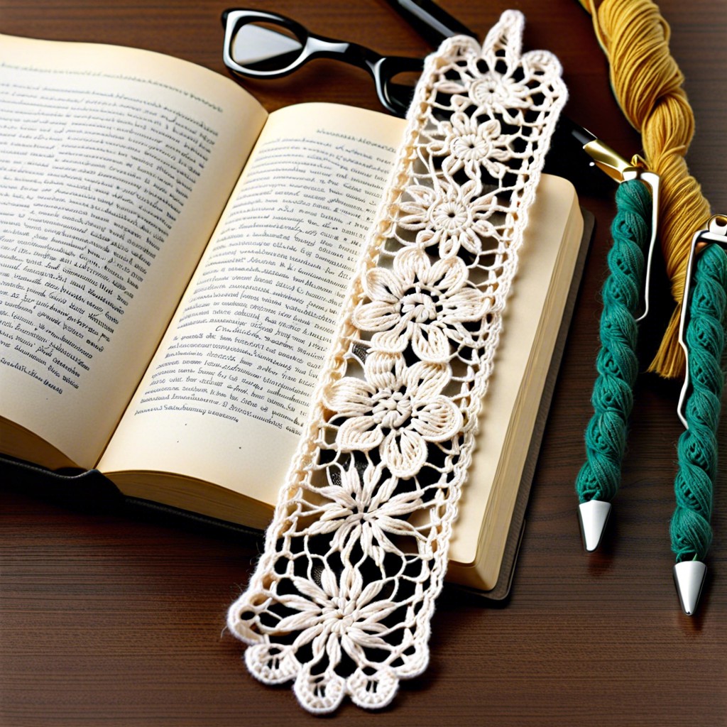 vintage lace bookmark