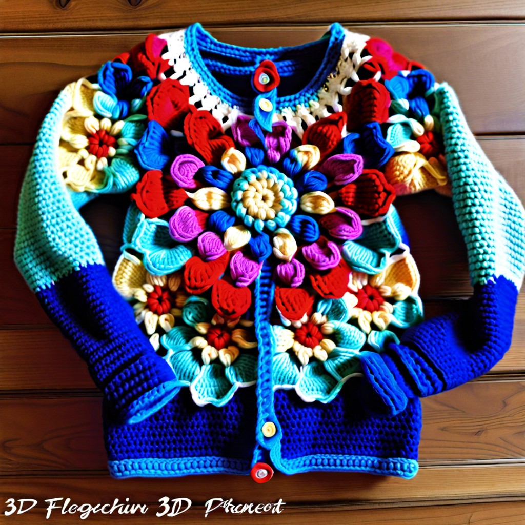 3d flower jumper