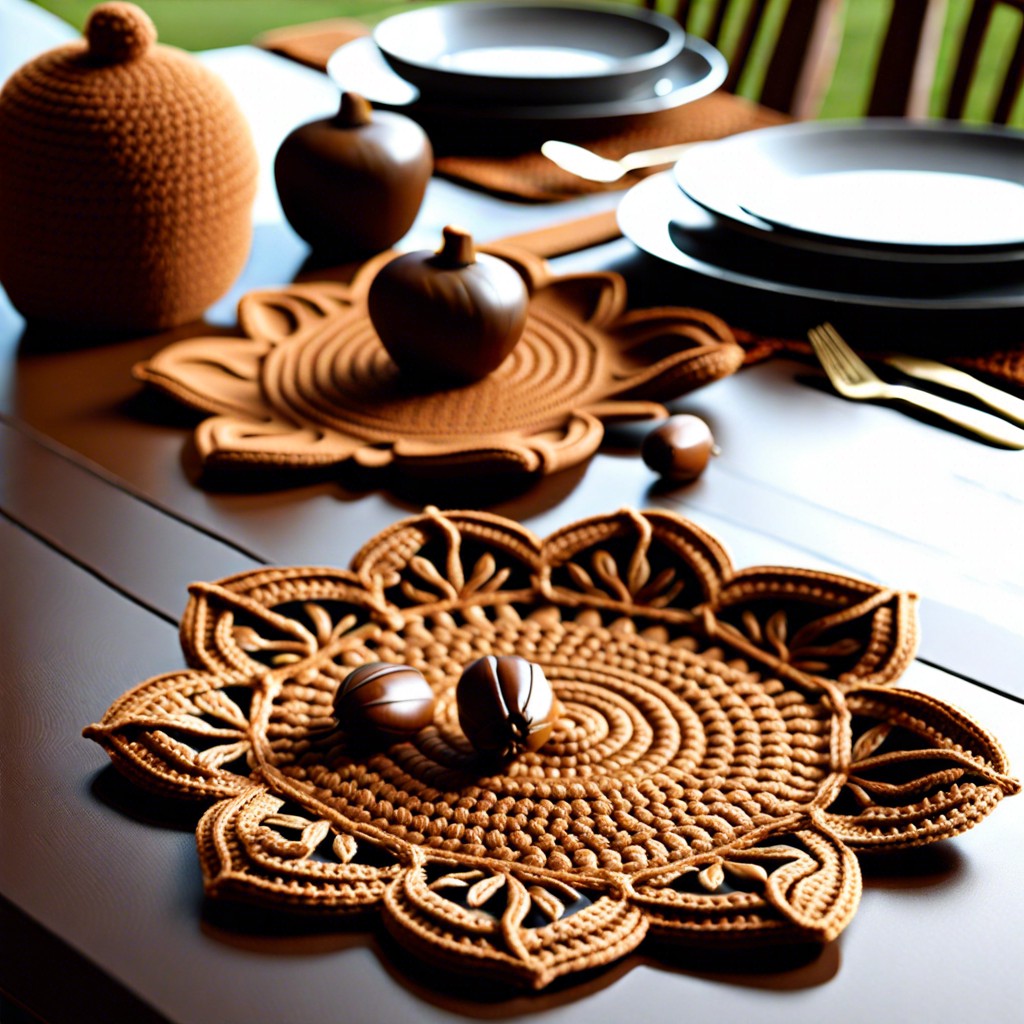 acorn motif placemats