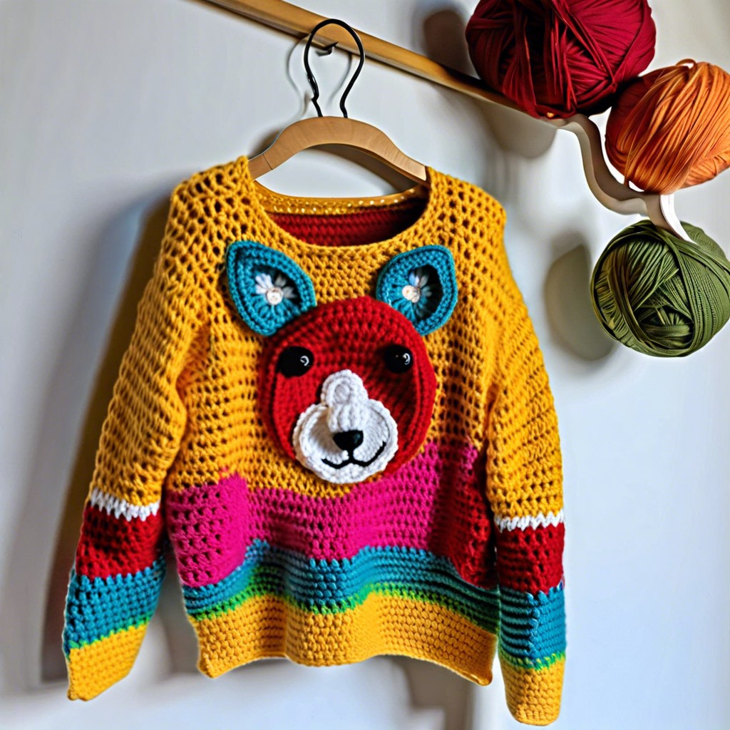 animal motif jumper