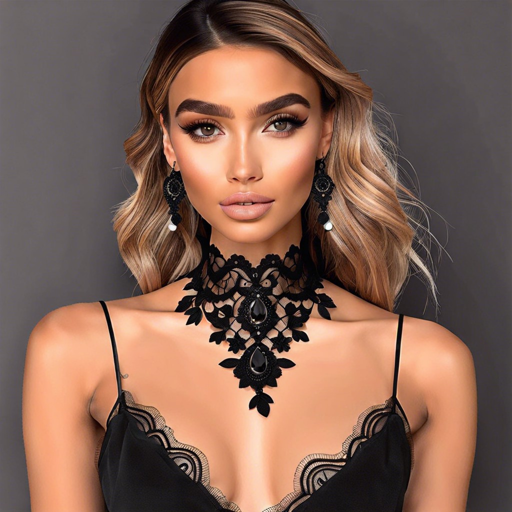 black lace chokers