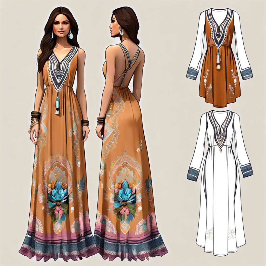 boho chic maxi dress