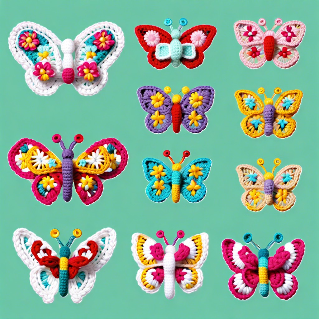 butterfly barrettes