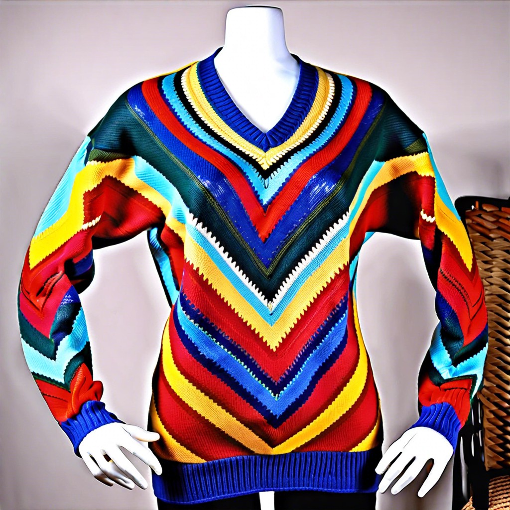 chevron v jumper