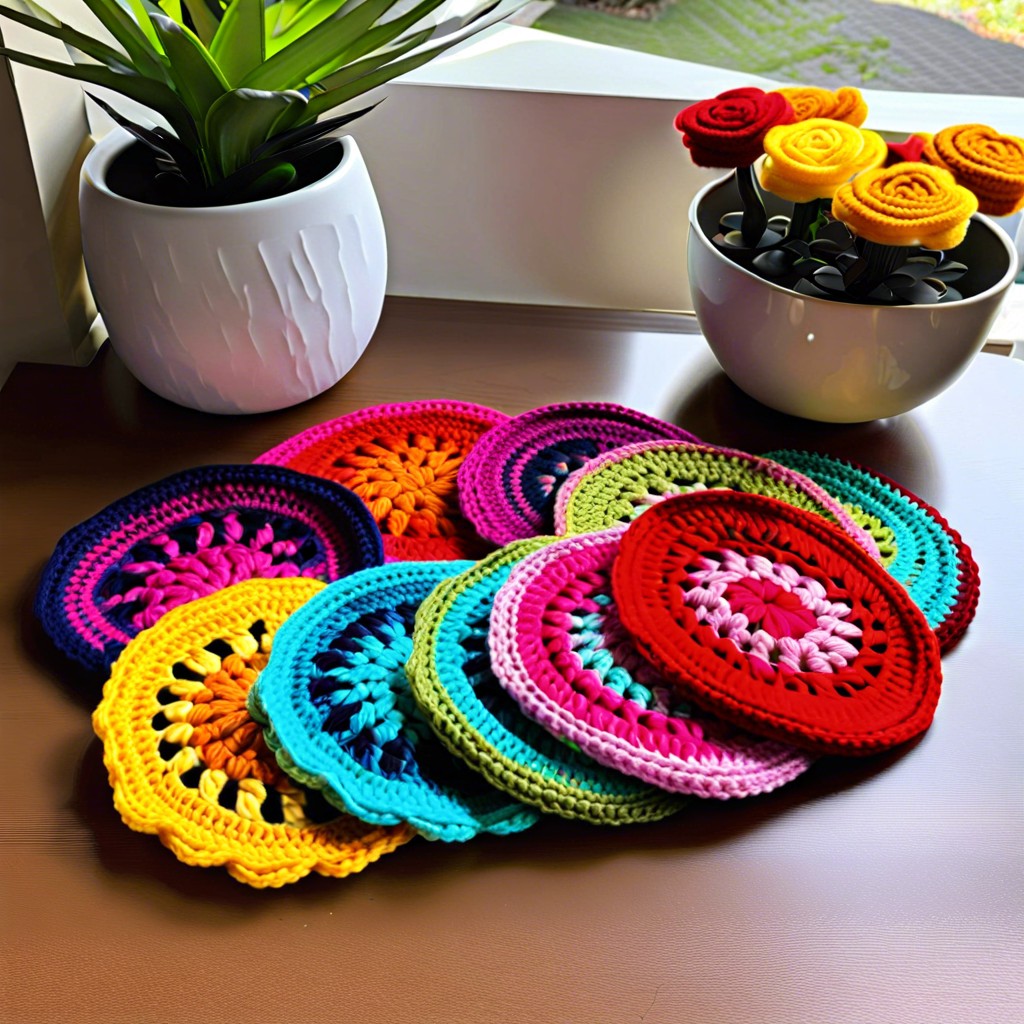 colorful coasters