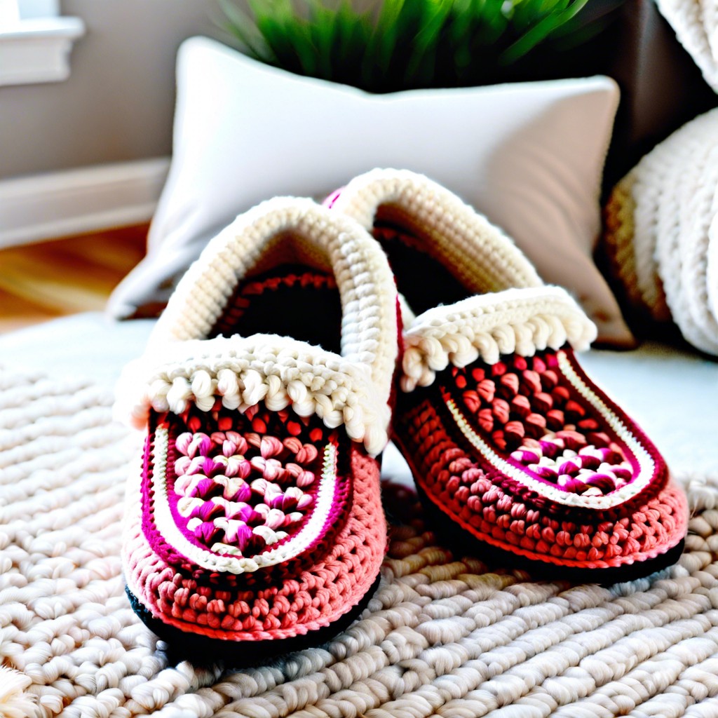 cozy crochet slippers