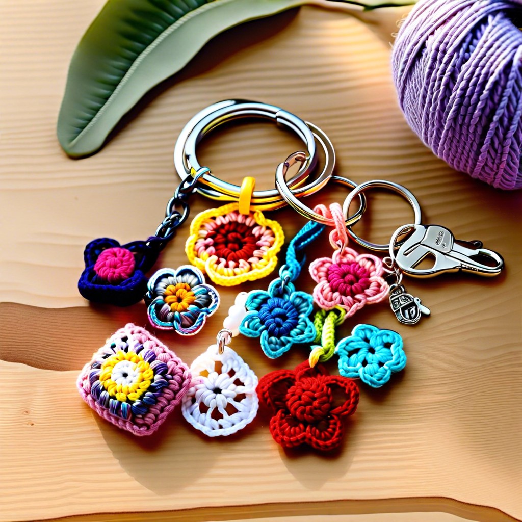 crochet keychain charms