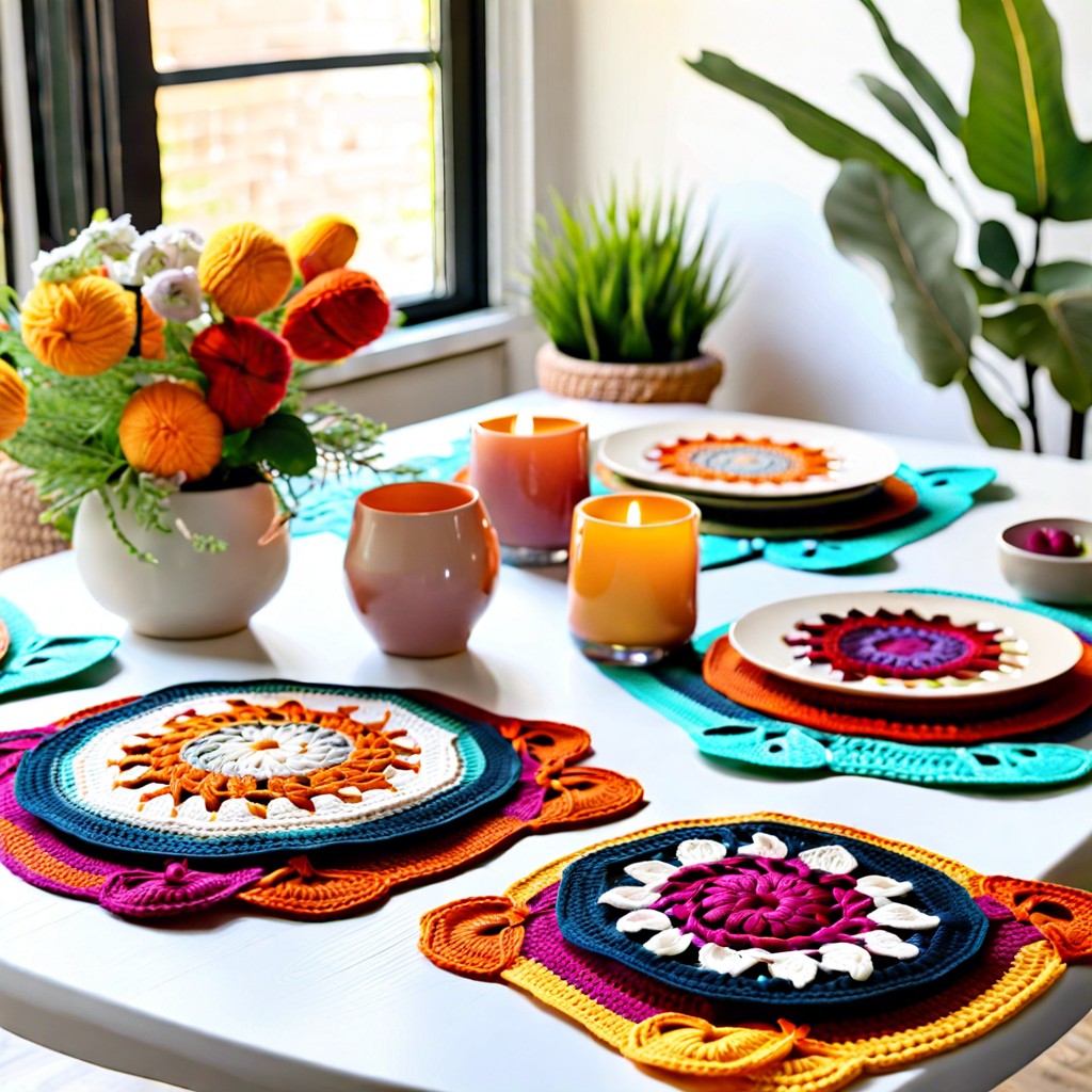 crochet placemats