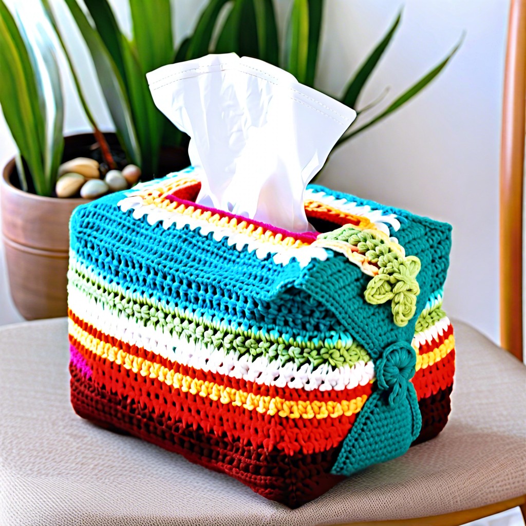 crochet tissue box cover