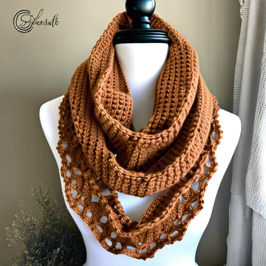 distressed infinity scarves