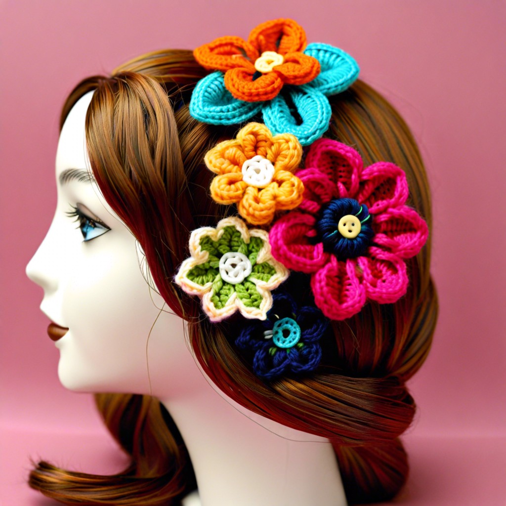 flower hair clips