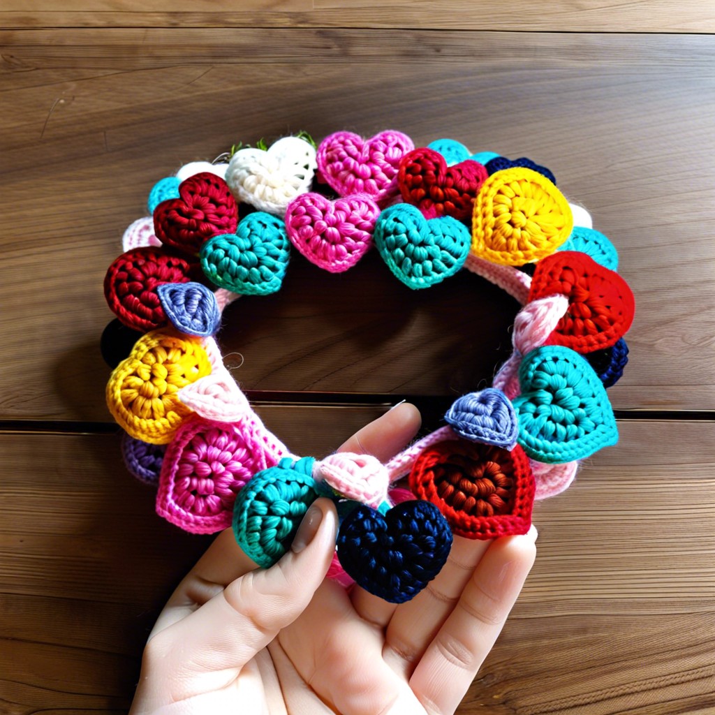 heart hair ties