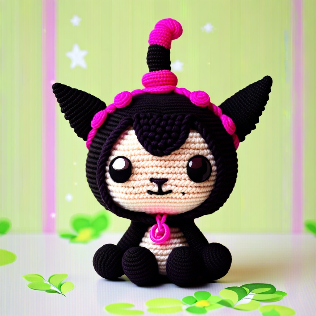 kuromi amigurumi plush