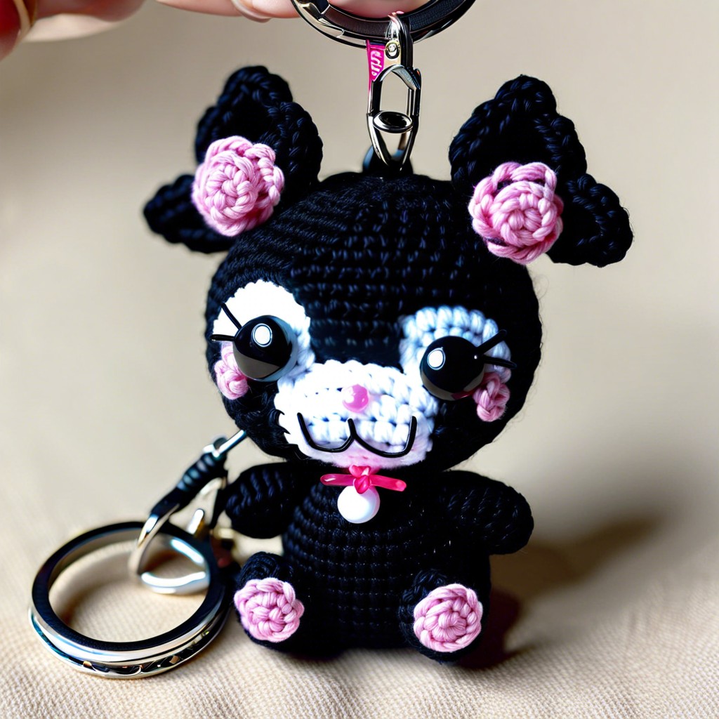 kuromi doll keychain