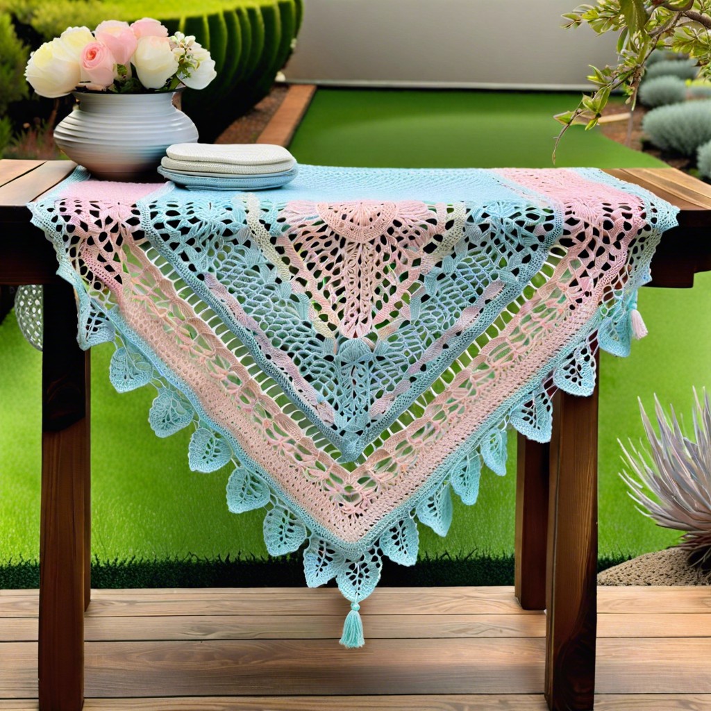 lacy crochet shawl