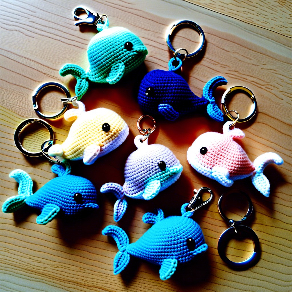 little whale keyrings