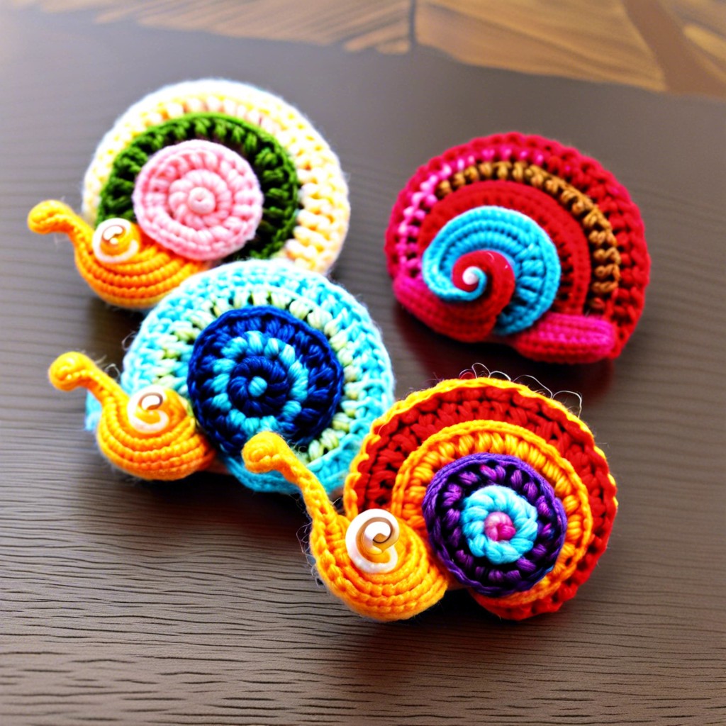 lovely snail brooches