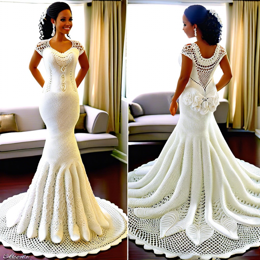 mermaid tail wedding dress