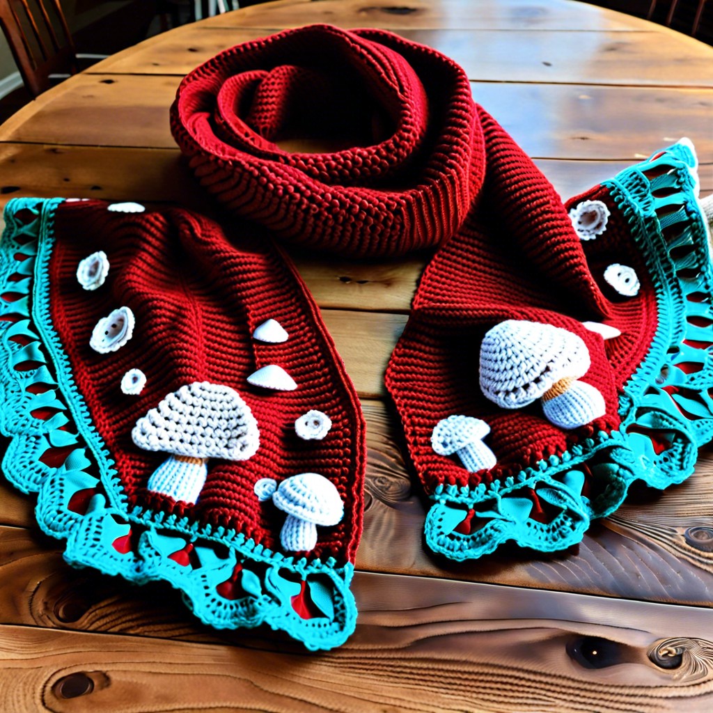 mushroom scarf