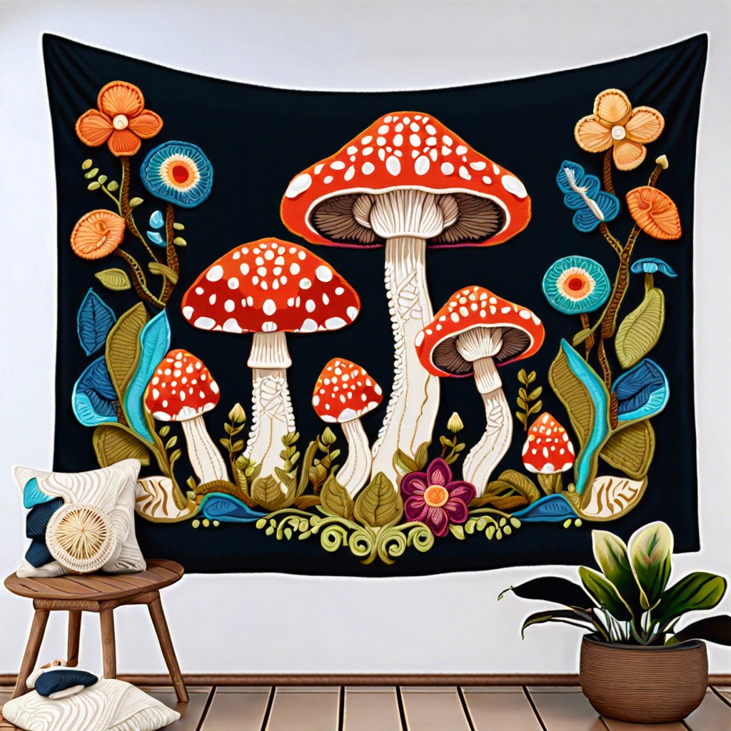 mushroom tapestry