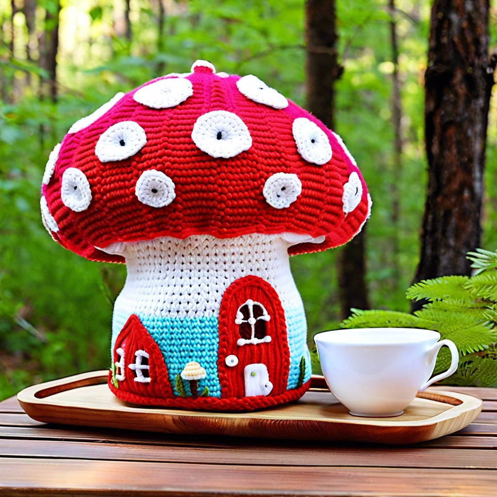 mushroom tea cozies