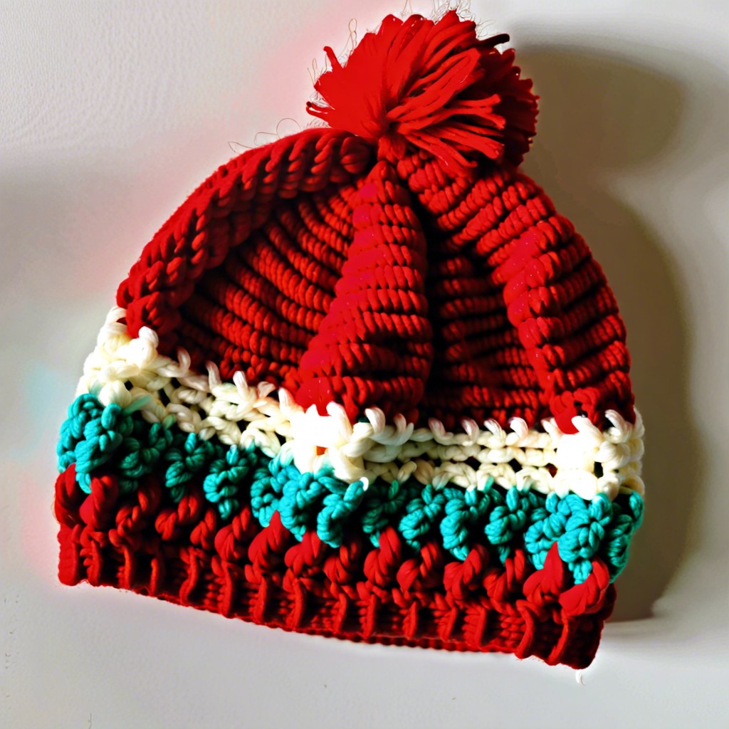 puff stitch beanie