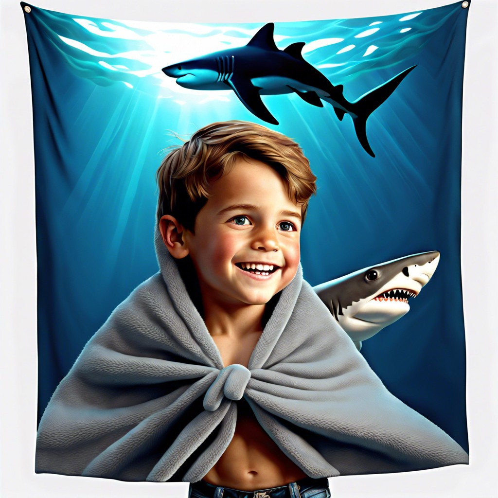 shark tail blanket