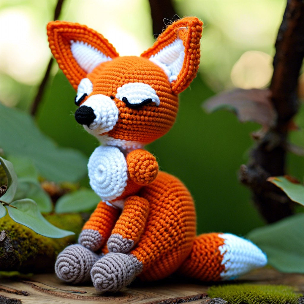 sleepy woodland fox