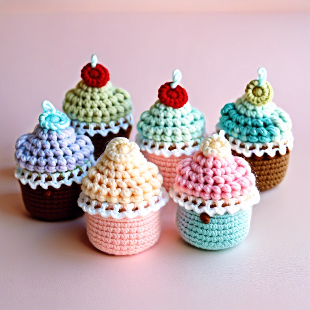 sweet cupcake ornaments