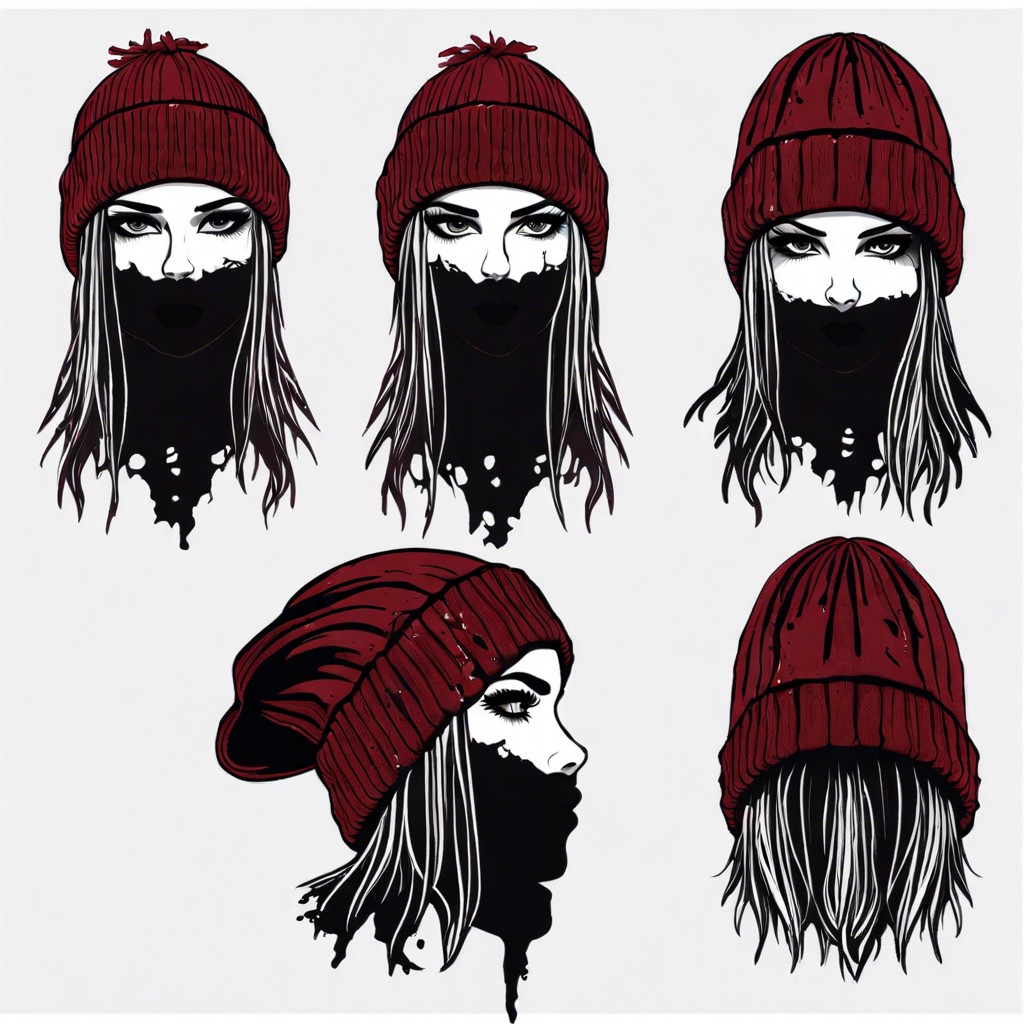 tattered oversized beanies