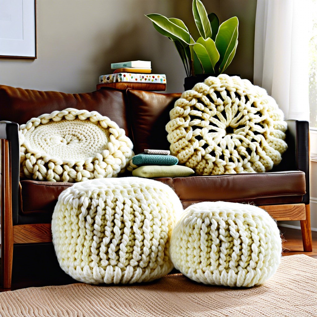 textured pillows