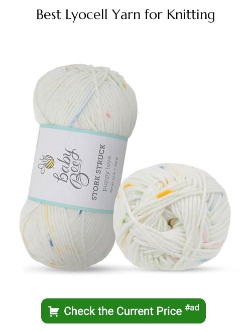 Lyocell yarn for knitting