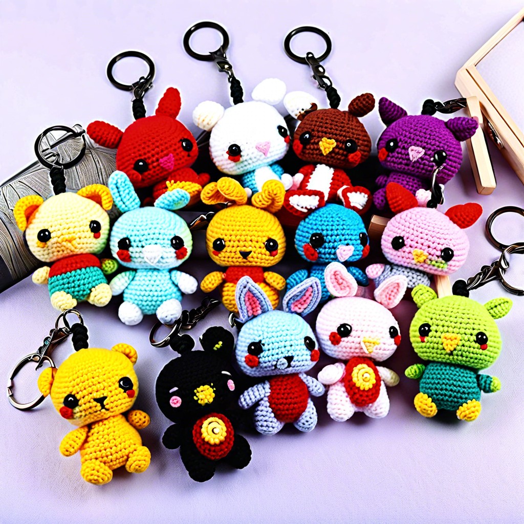 amigurumi keychains