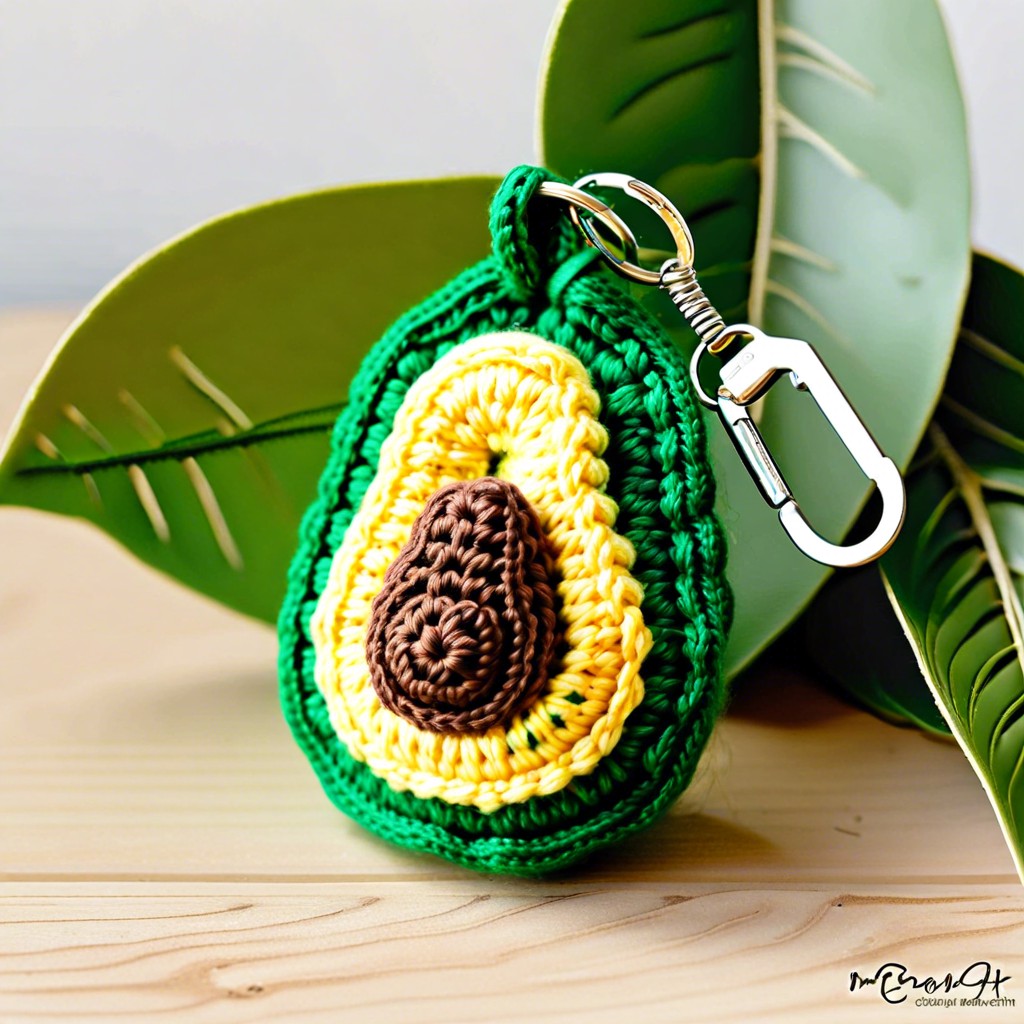 avocado keychain