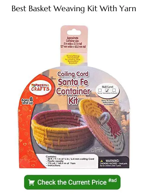 basket weaving kit with yarn