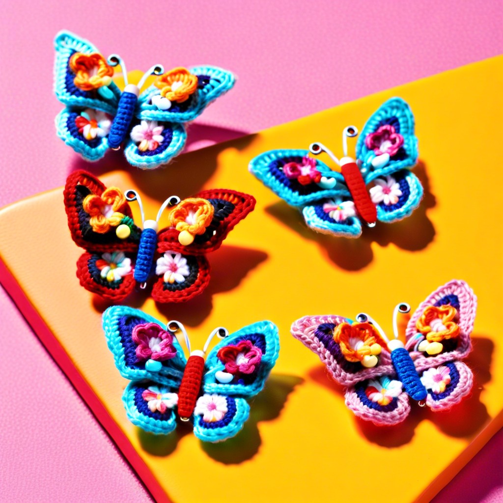 butterfly hair clips