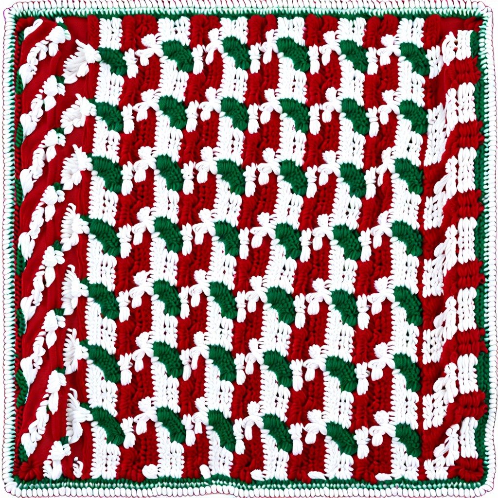 candy stripes red white peppermint green