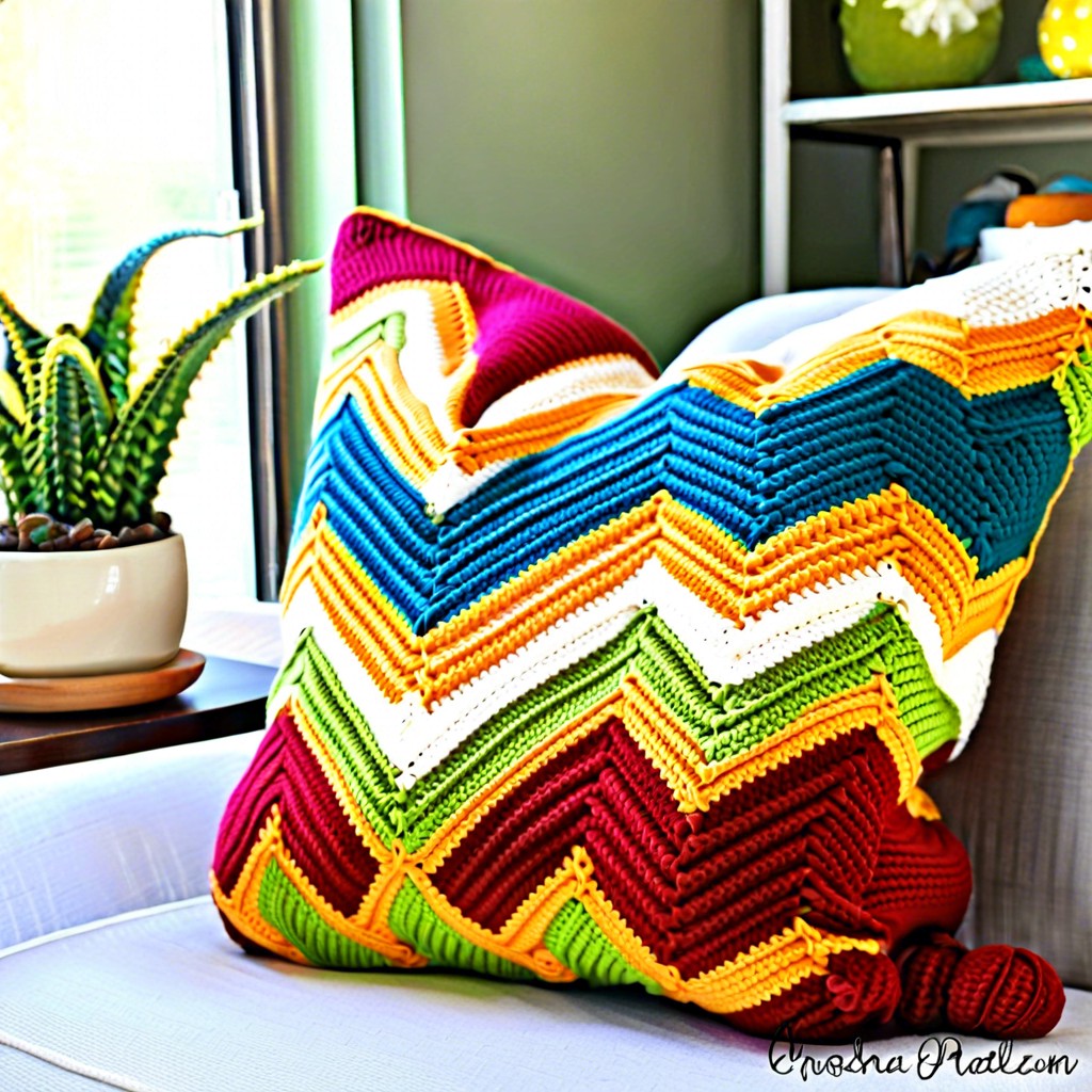 chevron pattern pillow cover