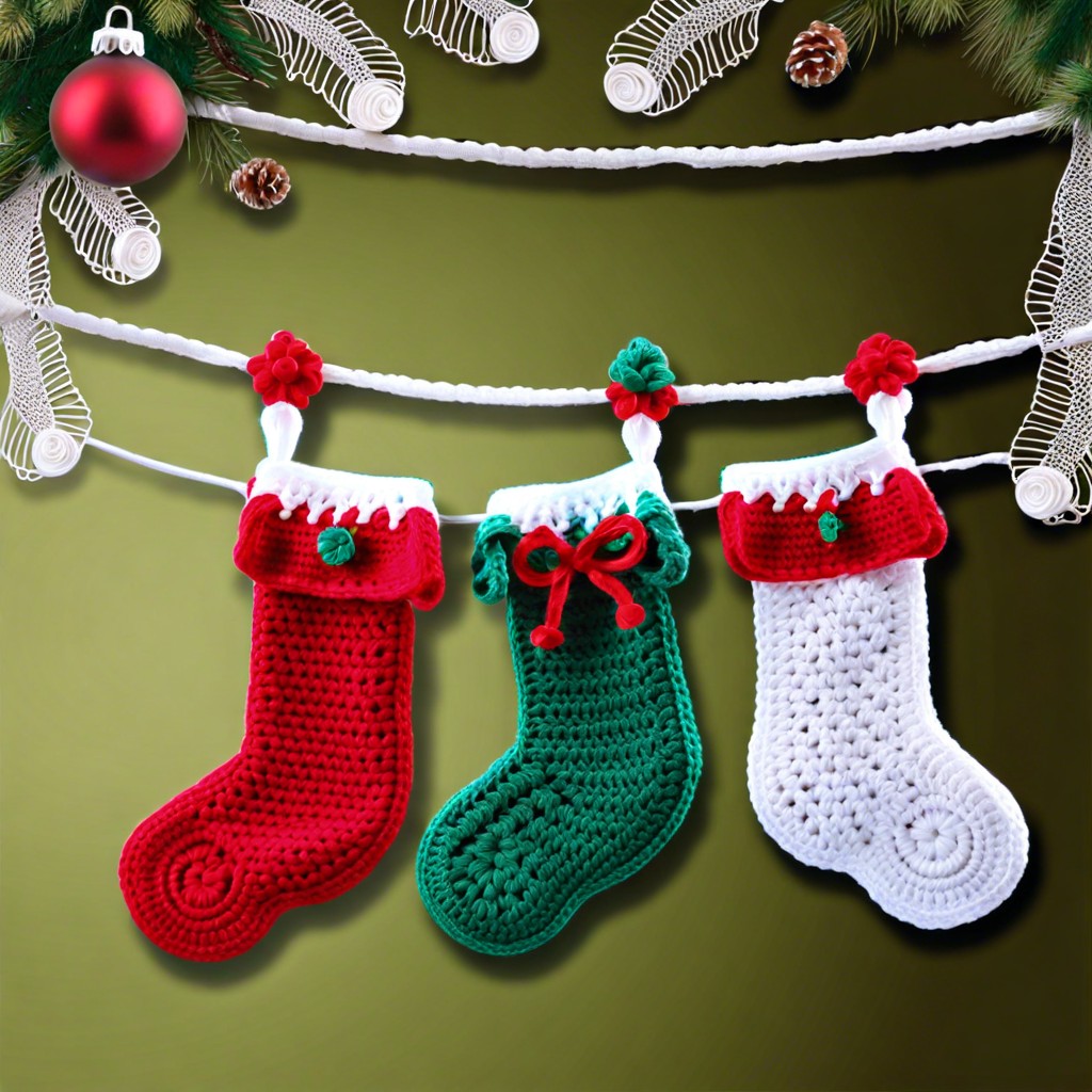 christmas stocking bunting