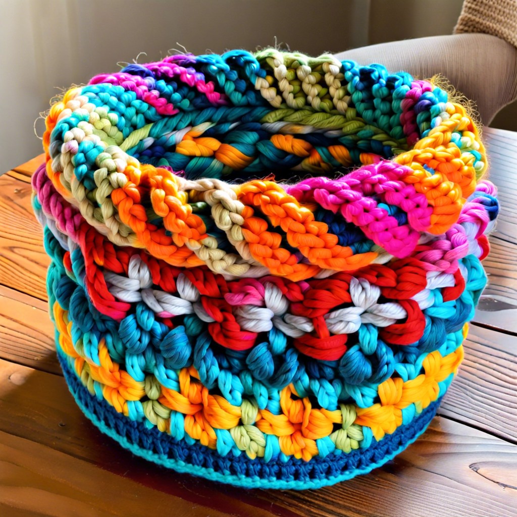 chunky crochet basket