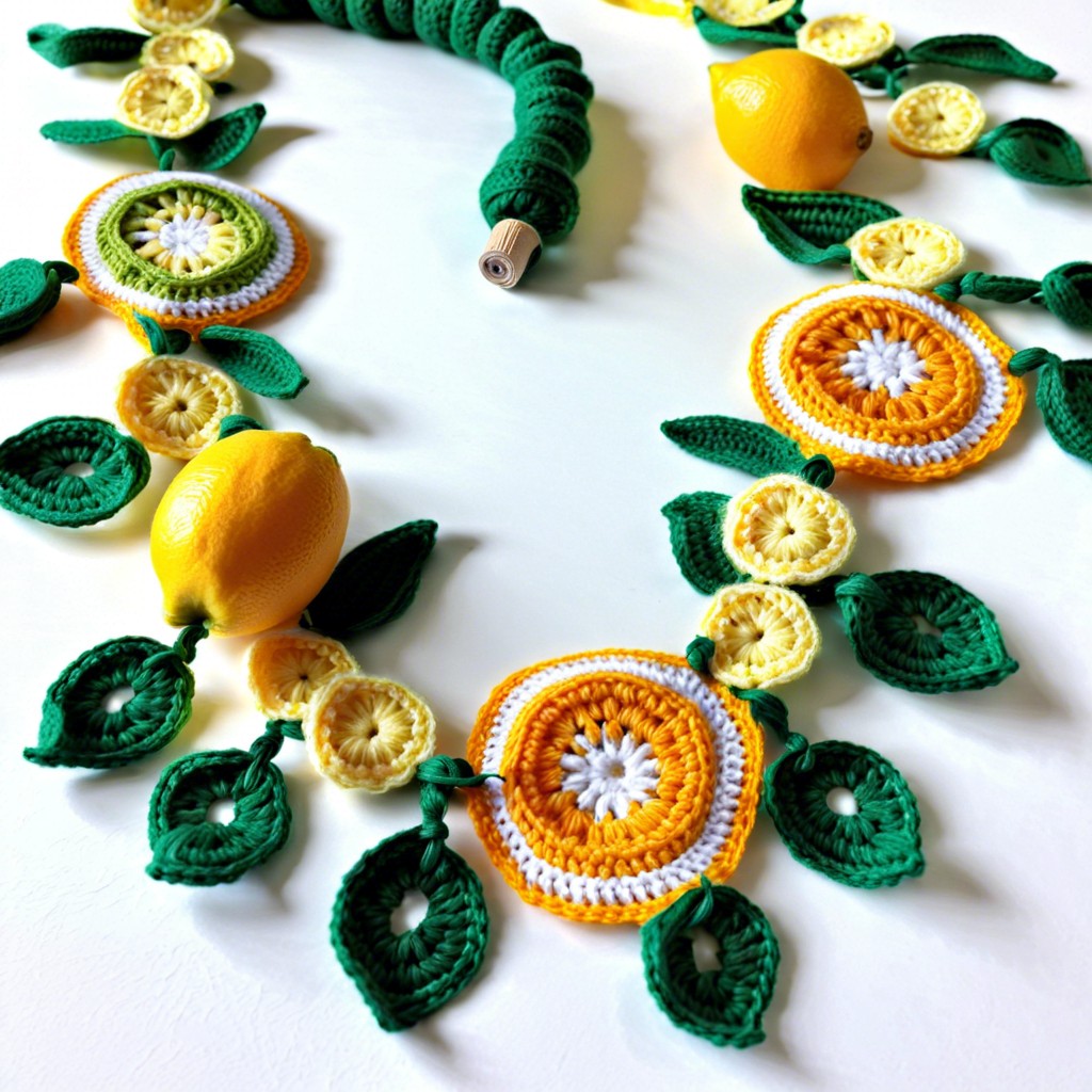 citrus fruit garland