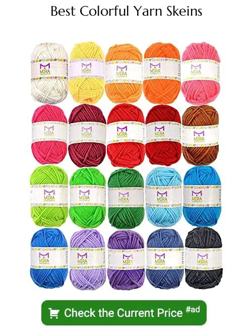 colorful yarn skeins